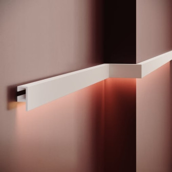 Scafa decorativa din polimer rigid pentru iluminat indirect cu LED