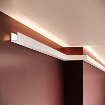 Scafa decorativă din polimer rigid pentru iluminat indirect cu LED