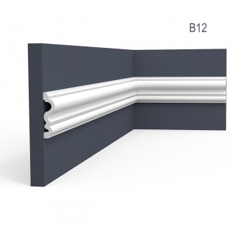 Brauri decorative Manavi MNV-B12-7.9x2x200, material: Polimer rigid