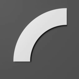 Chenar decorativ din poliuretan alb, ideal pentru amenajări interioare