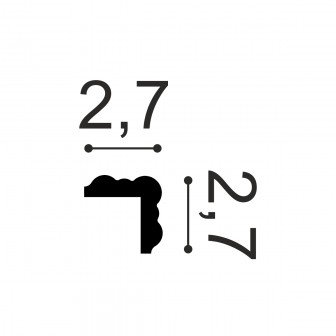 Brauri decorative Manavi MNV-B2-2.7x2.7x200, material: Polimer rigid