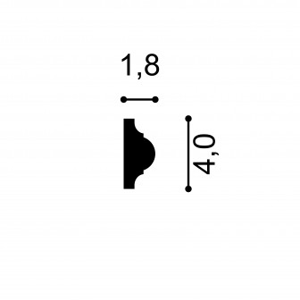 Brauri decorative Manavi MNV-CR810-4x1.8x200, material: Poliuretan