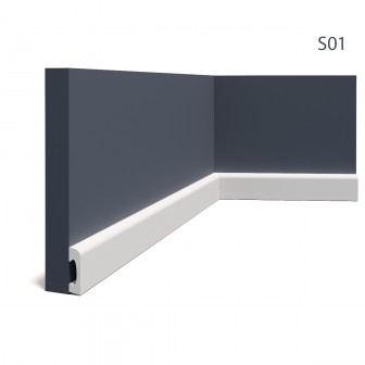 Plinte decorative Manavi MNV-S1-5x1.5x200, material: Polimer Rigid