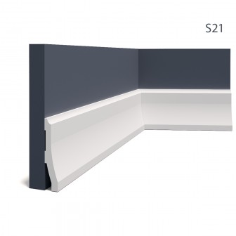 Plinte decorative Manavi MNV-S21-12x2.5x200, material: Polimer rigid