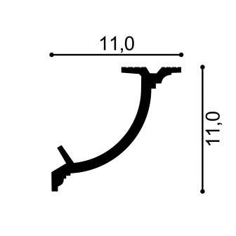 Scafe tavan (iluminat indirect, LED) Mardom Decor MRD-QL027, material: PolyForce
