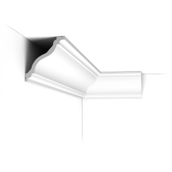 Cornișă decorativă de tavan albă