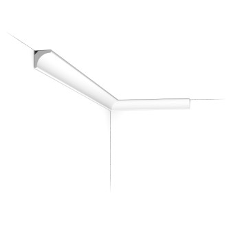 Cornisa decorativa tavan, profil alb, design interior