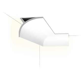 Cornișă decorativă pentru iluminat indirect cu LED