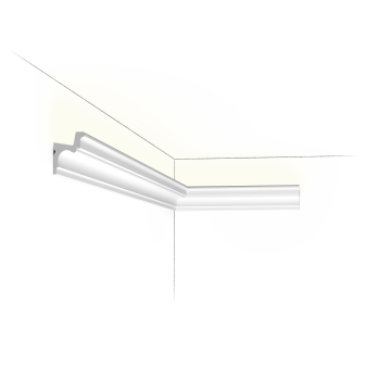 Cornișă decorativă tavan albă