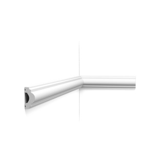 Brau decorativ alb, aplicat pe perete