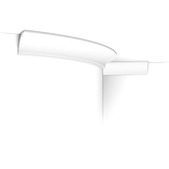 Profil decorativ flexibil alb