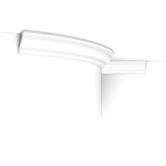 Profil decorativ flexibil alb, dimensiuni 200x4.5x4.1 cm