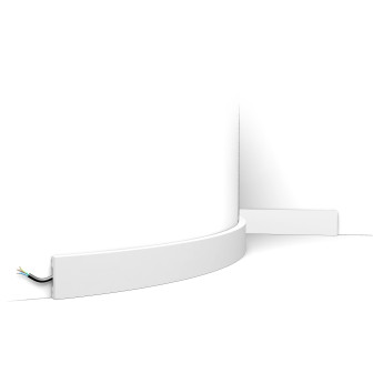 Plinta decorativa flexibila alba, ideala pentru finisaje interioare