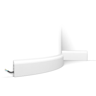 Plintă decorativă flexibilă albă, model Axxent SX172F