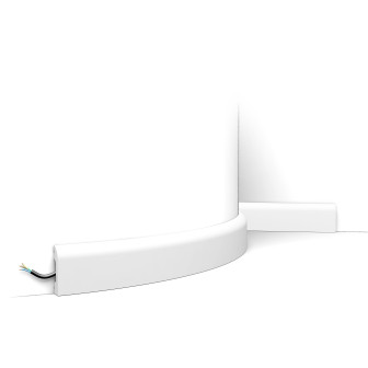 Plinta decorativa flexibila alba