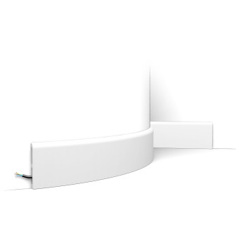 Plinta decorativa flexibila alba