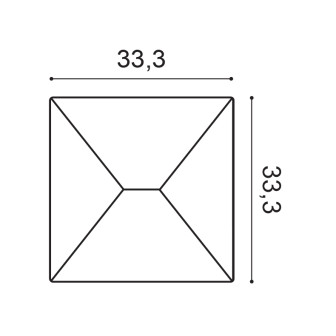 Panou decorativ 3D alb pe fundal albastru