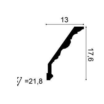 Cornișă decorativă tavan cu design elegant