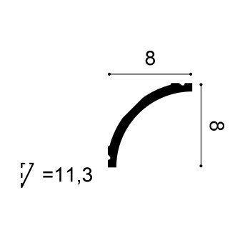 Cornișă decorativă tavan, model elegant