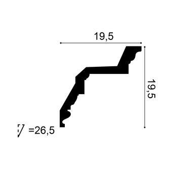 Cornișe tavan Orac Decor ORC-C307, material: PUROTOUCH®