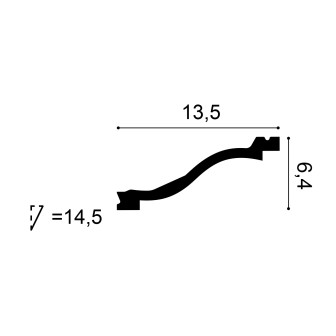Cornisa decorativă tavan Luxxus C331
