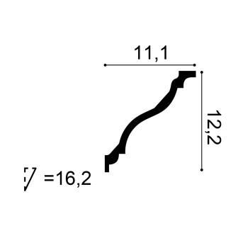 Cornisa flexibila pentru tavan
