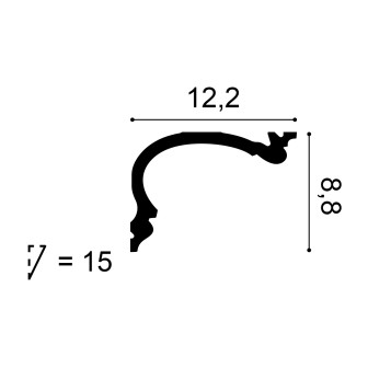 Cornisa decorativa flexibila pentru scafa de tavan si iluminat LED