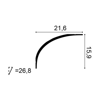 Cornișă decorativă tavan, model elegant