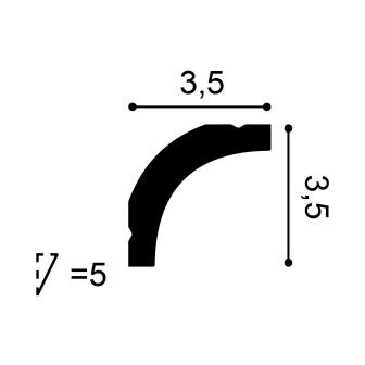 Cornișe tavan Orac Decor ORC-CB520, material: DUROFOAM®