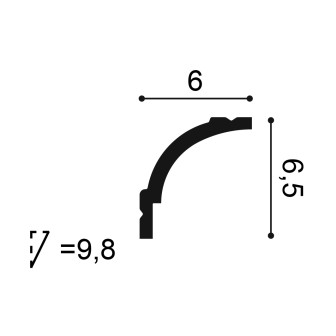 Cornisa decorativă pentru tavan