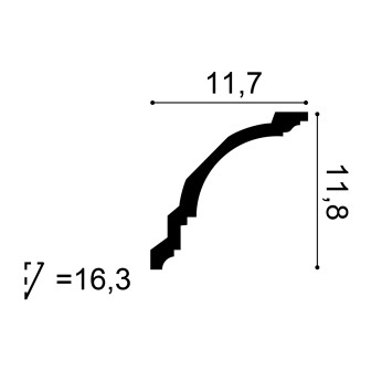 Cornișe tavan Orac Decor ORC-CX106, material: DUROPOLYMER®