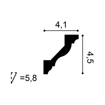 Cornișă decorativă tavan, model elegant