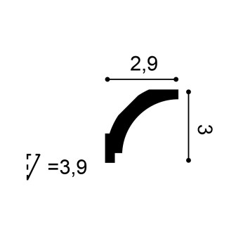 Cornișă tavan decorativă albă