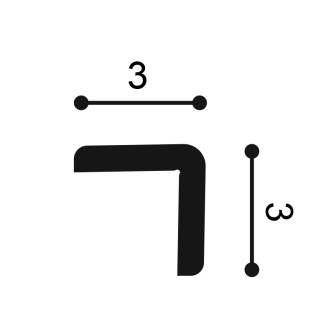 Cornisa decorativa alba aplicata pe perete albastru