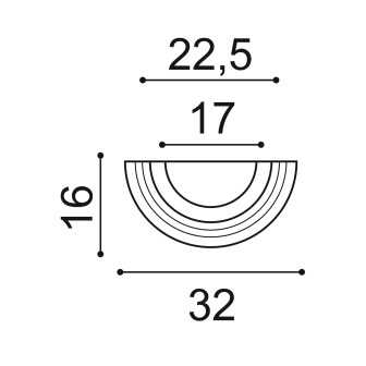 Jumătate de bază decorativă pentru coloane