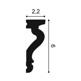 Plintă decorativă flexibilă albă