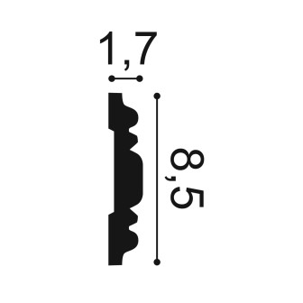 Brau decorativ alb cu design oval