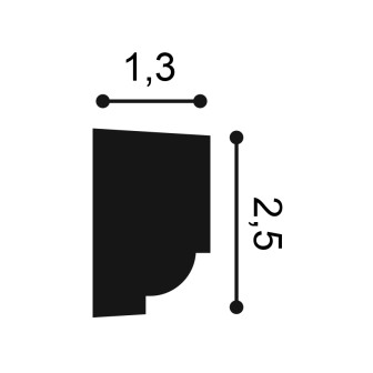 Brau decorativ alb montat pe perete albastru