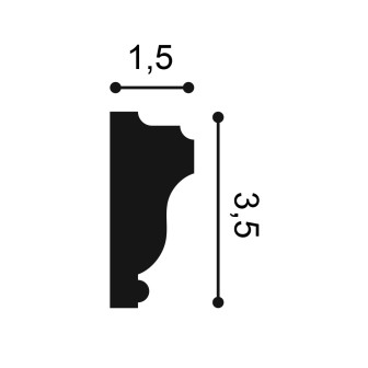 Brau decorativ alb montat pe perete albastru