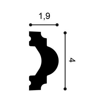 Brau decorativ alb, aplicat pe perete
