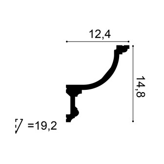 Profil decorativ flexibil pentru iluminat indirect
