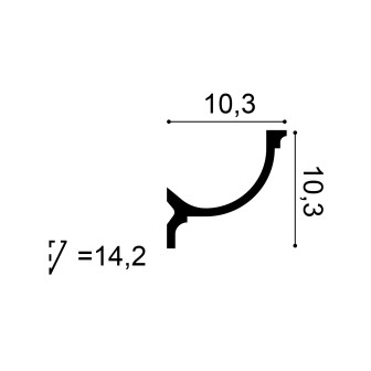 Profil decorativ flexibil pentru scafe de tavan si iluminat indirect