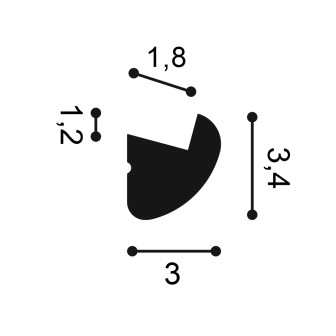 Cornisa flexibila pentru scafa de tavan si iluminat LED