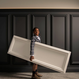 Panou decorativ 3D cu ramă argintie