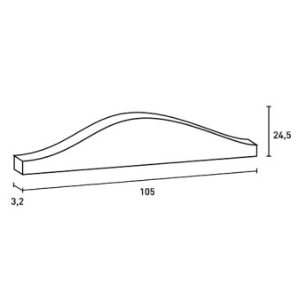 Element decorativ model D170 alb