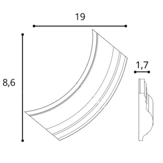 Coltar decorativ pentru brauri