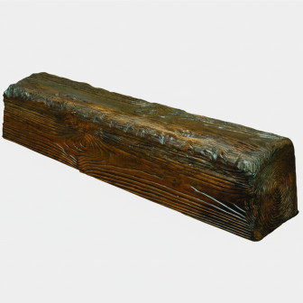 Grindă Aparentă Imitație Lemn, Maro Închis Rustic, Profil U, 19x13x200 cm