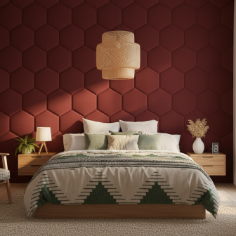 Panouri Decorative Simply Wall Panels SMP-PT-674-2876-T03. Conține culorile: Roșu