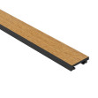Profil stânga pentru Panoul riflat 3D Lamelli Grosso, Natural Oak, 200x4.9 cm, Mardom Decor