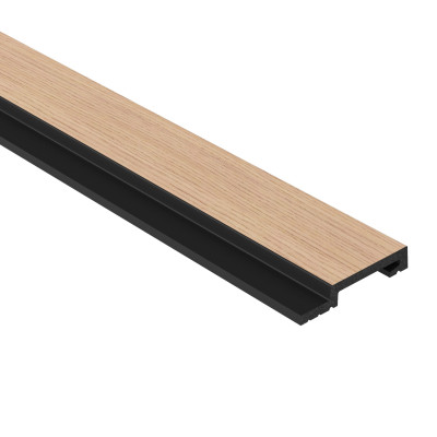 Profil dreapta pentru Panoul riflat 3D Lamelli Grosso, Light Oak, 200x6.5 cm, Mardom Decor